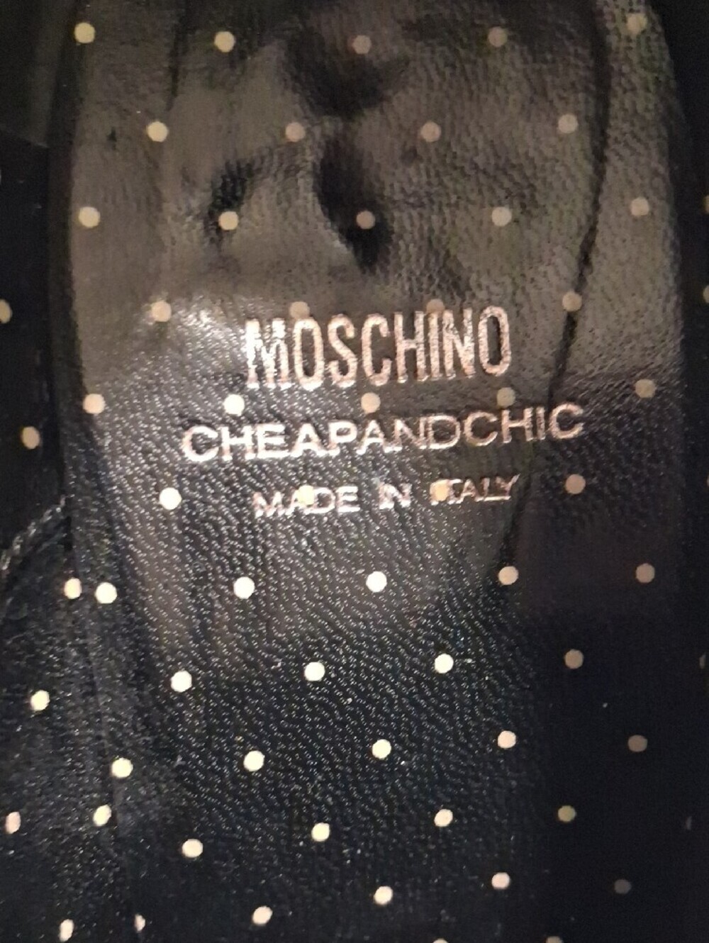 Moschino Black Patent Leather Lace-Up Heeled Brogues - Picture 2 of 13